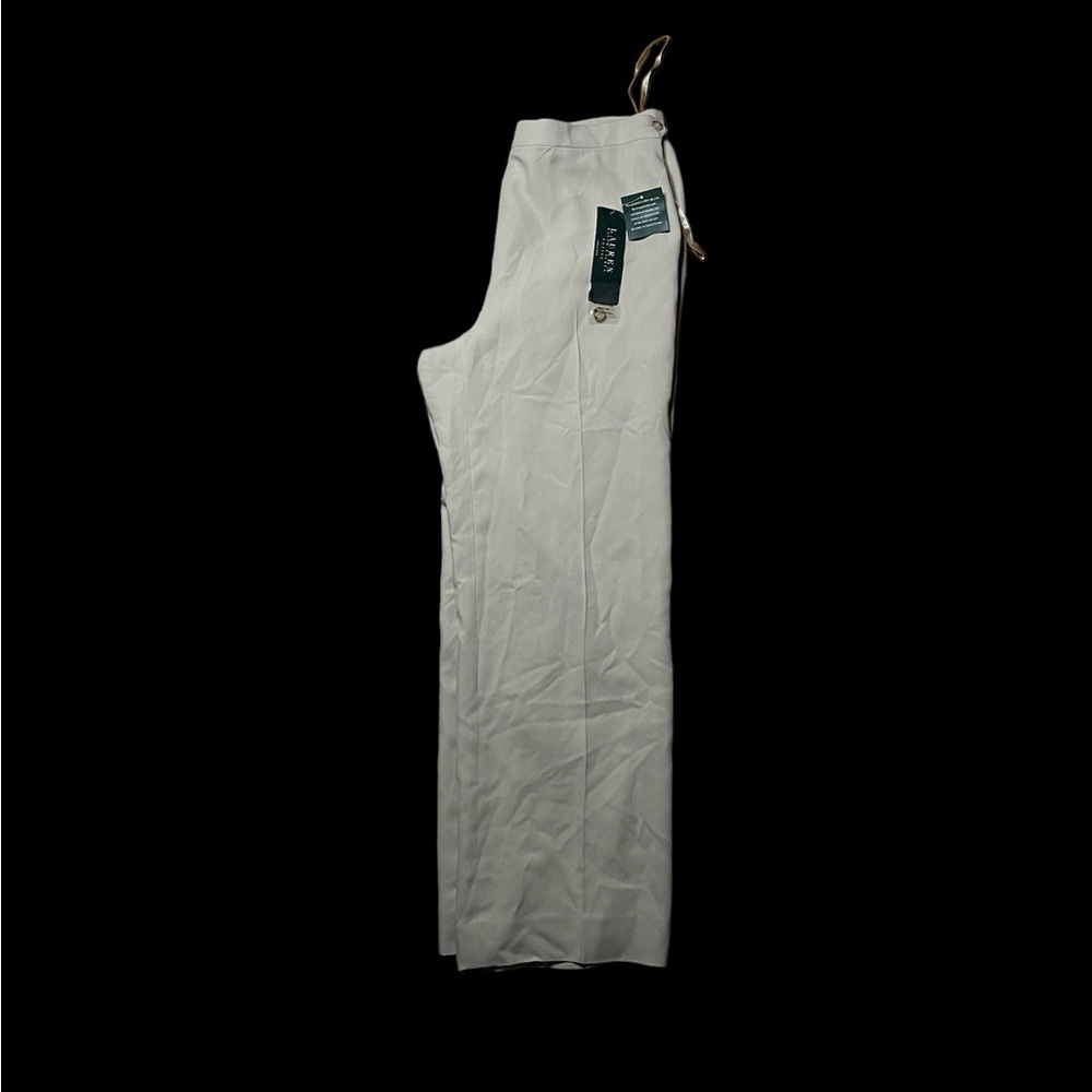 Lauren Ralph Lauren Pants Womens 8 Petite Beige Pull On Stretch Business Casual